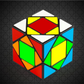 Cube Pandore en position désordonnée, montrant ses faces multicolores