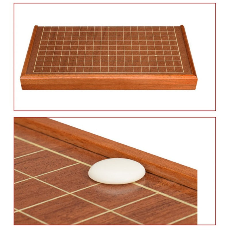 Goban pliable en bois avec grille 19x19 visible