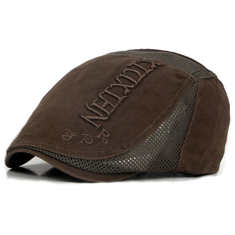 Béret ajustable avec détails de couture visibles