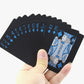 Cartes de jeu bleues étanches, détail du design