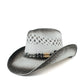 Chapeau cowboy avec bordure large et détails cousus