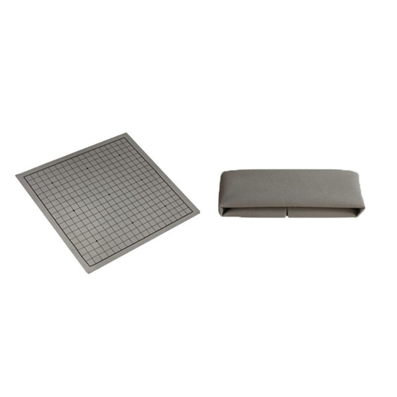 Goban 19x19 en daim avec pierres noires et blanches
