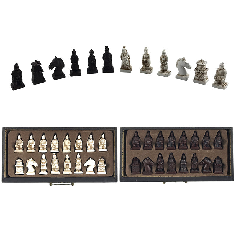 Détail du plateau d'échecs en bois avec incrustations subtiles