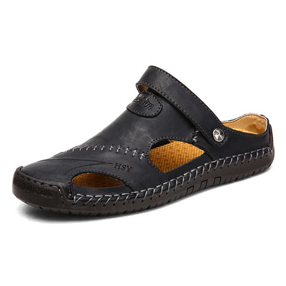 Sandales estivales avec finitions cousues et style vintage