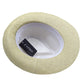 Chapeau de paille avec large bord, posé sur une couverture