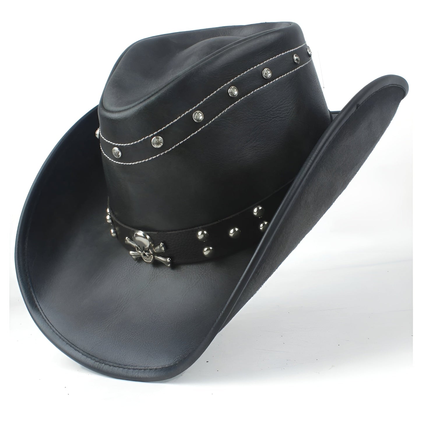 Chapeau Cowboy Cuir Véritable hb3c8509cf85c4510be191476ee9374cep vue d'ensemble