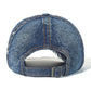 Casquette en denim avec boucle d'ajustement métallique