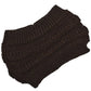 Bandeau en tricot violet sur fond neutre