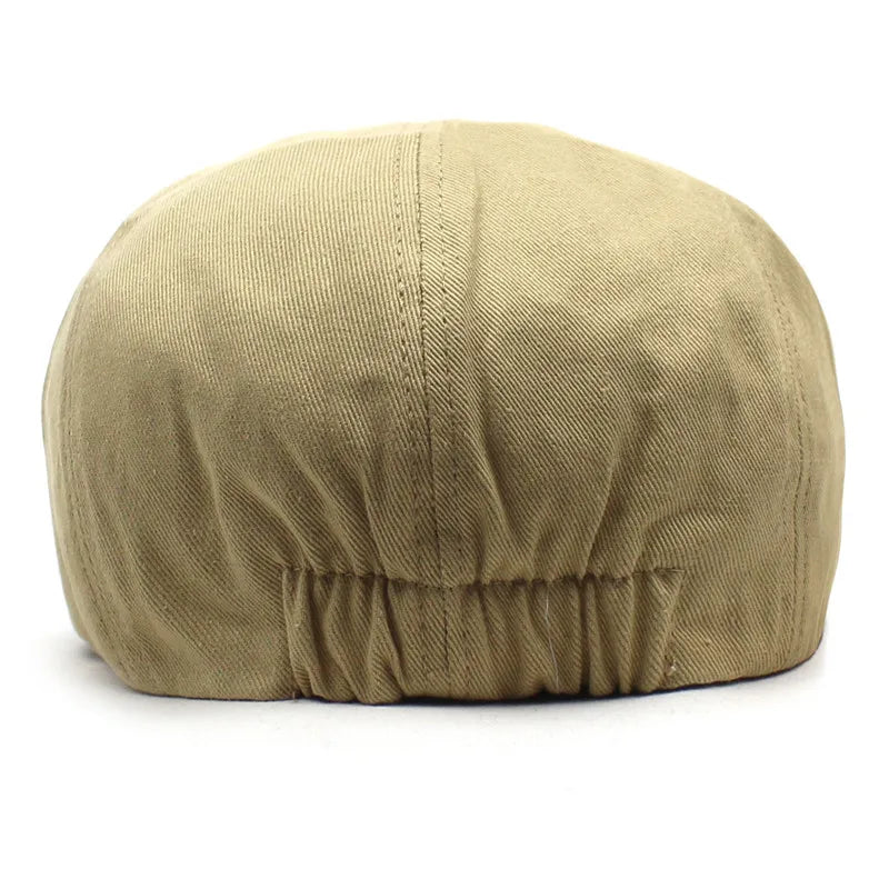 Vue latérale d'une casquette gavroche rétro-chic unisexe