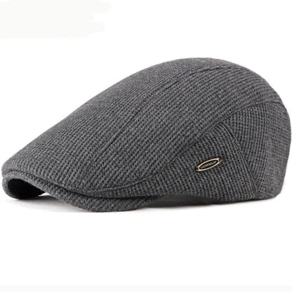 Béret en laine avec motif texturé, vue de dessus