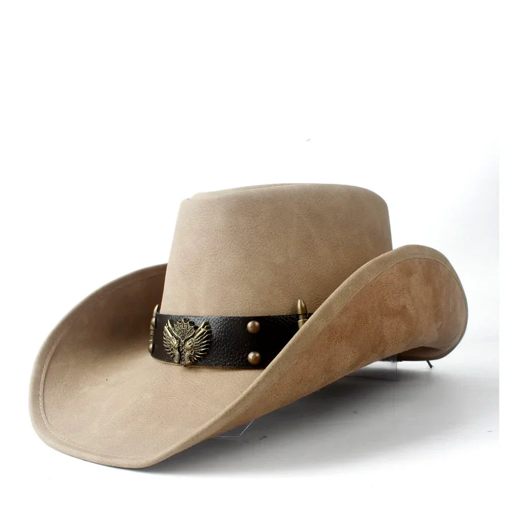 Chapeau Cowboy Cuir Véritable hcc54fac936cf42ec96d29cf404749ffc6 finitions visibles