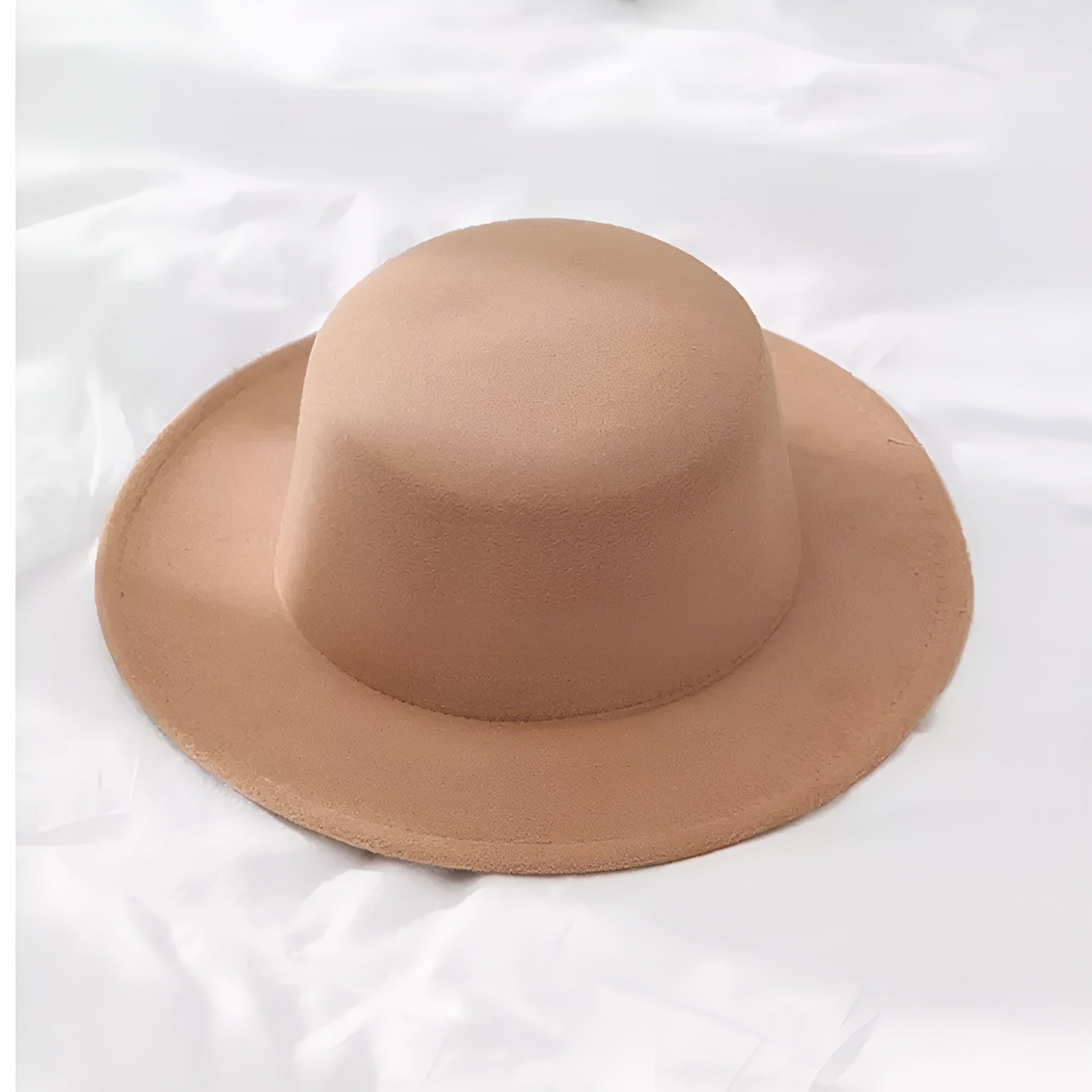 Chapeau Fedora en coton, vue de dessus