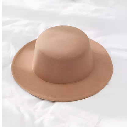 Chapeau Fedora en coton, vue de dessus