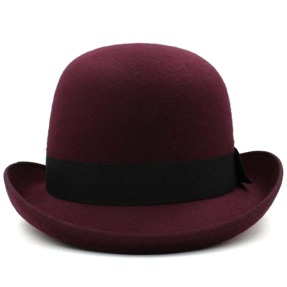 Chapeau melon avec intérieur doublé, vue partielle