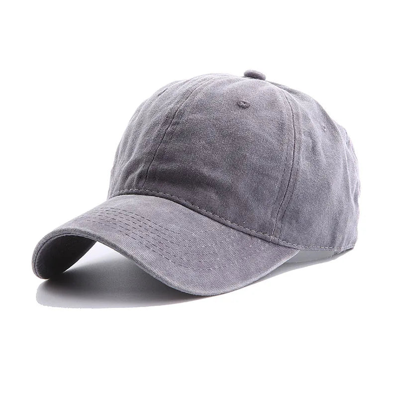 Casquette en denim posée à plat, vue de dessus