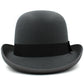 Chapeau melon en gros plan, texture visible