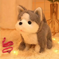 Chien interactif Husky aboyant et remuant la queue