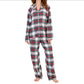 Chemise et pantalon flanelle, vue complète de face