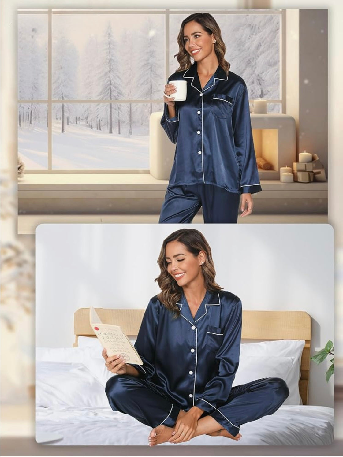 Vue de dos du pyjama, soulignant la coupe harmonieuse