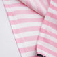 Vue arrière du pyjama en satin avec motif rayé