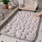 Texture galets du tapis, gros plan sur surface douce