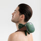 Vue rapprochée des coussinets de massage du masseur cervical