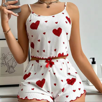Pyjama féminin plié, prêt à être offert en cadeau