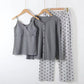Ensemble pyjama maternité trois pièces en coton doux