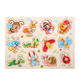 Puzzle en bois illustrant divers insectes colorés pour enfants