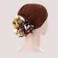 Bonnet marron élégant pour cheveux courts ou moyens