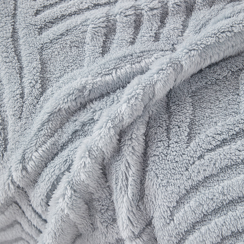 Texture moelleuse du jeté polaire en gros plan