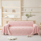 Jeté de canapé en polaire rose, protection élégante