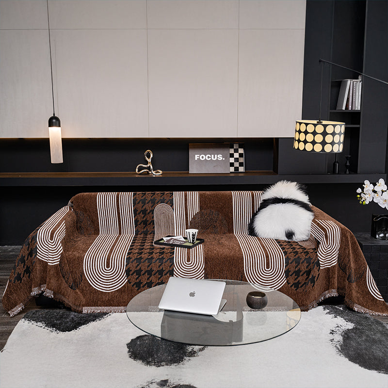 Jeté de canapé en coton, lavable et adapté à divers mobiliers