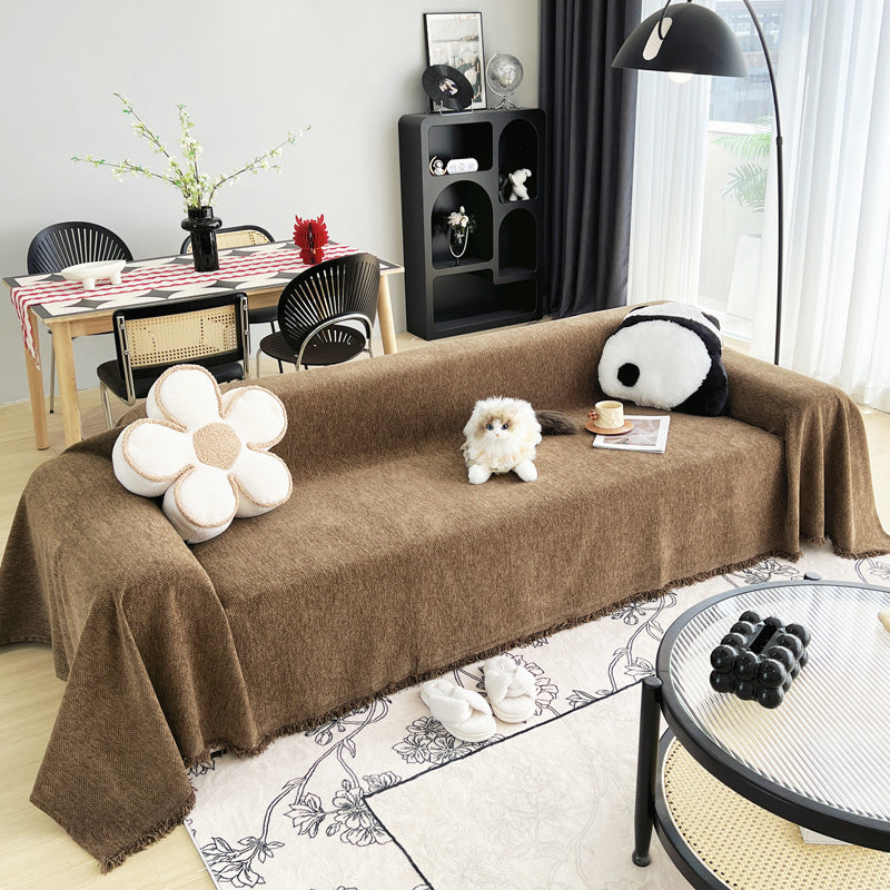 Jeté de canapé en coton, adaptable à divers meubles
