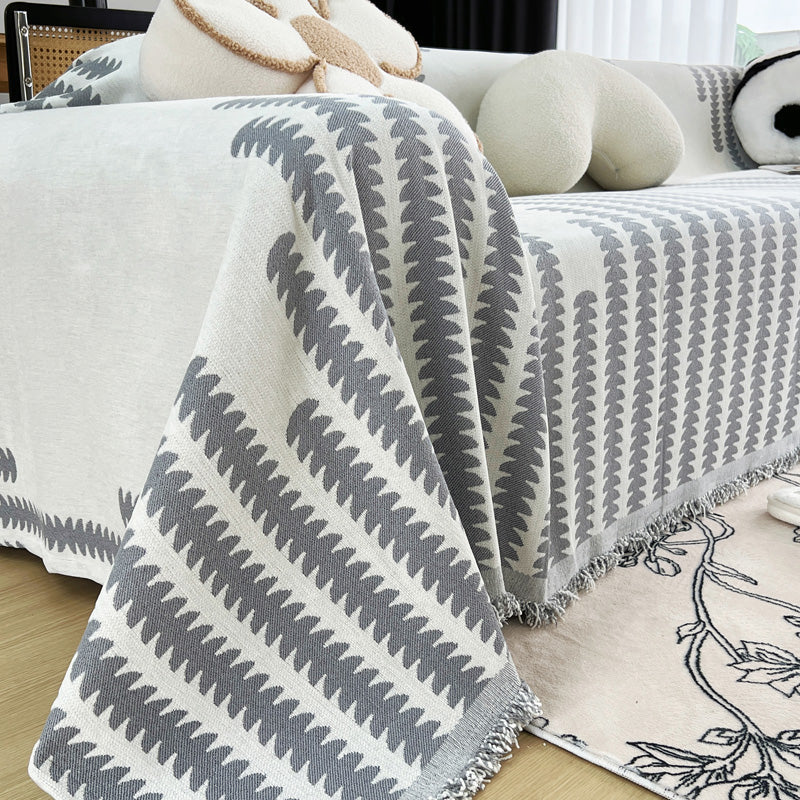 Vue rapprochée des motifs ethniques sur le tissu