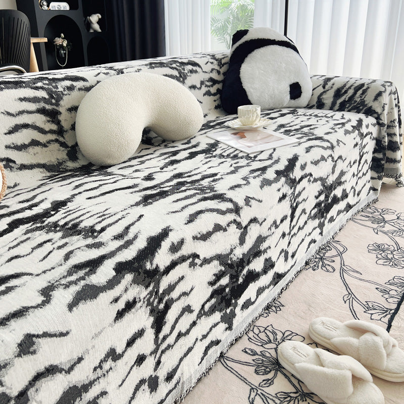 Vue rapprochée des motifs ethniques sur le tissu