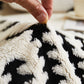 Texture en boucles 3D du jeté, idéale pour l'hiver