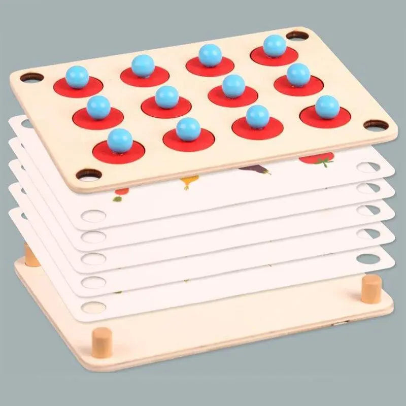 Ensemble de pièces de jeu avec lettres et formes variées