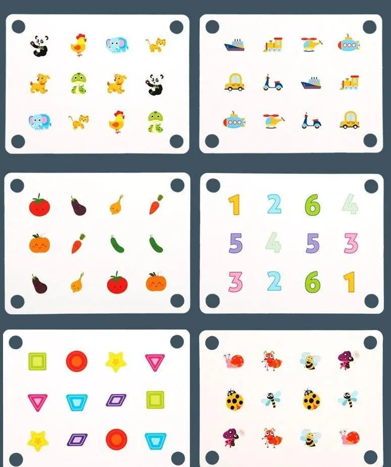 Jeu éducatif en bois pour apprendre les chiffres et lettres