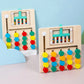 Ensemble de pièces de puzzle en bois pour motricité fine