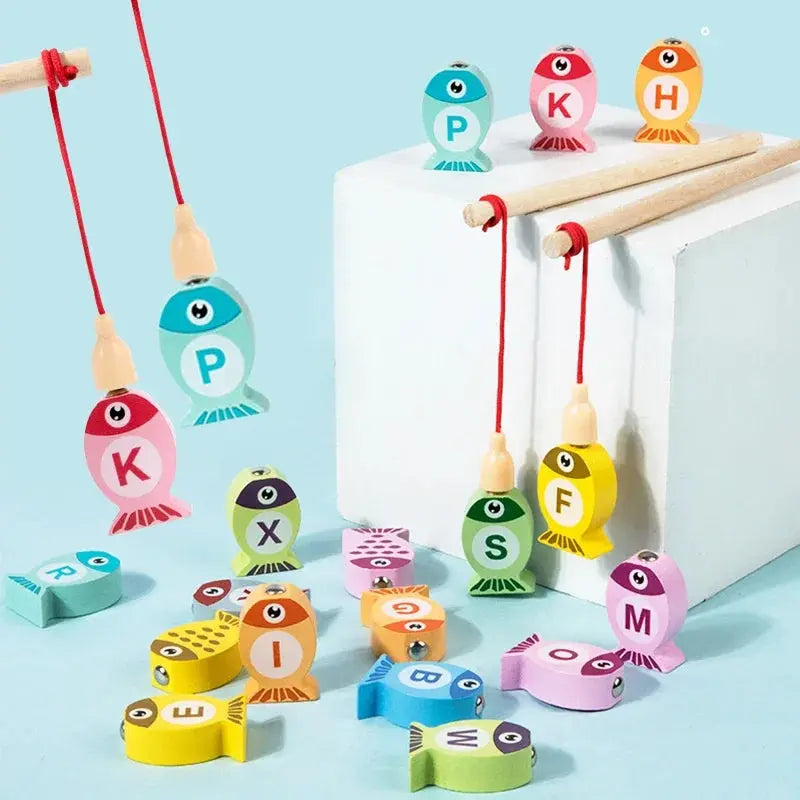 Ensemble de pièces en bois pour jeu éducatif Montessori