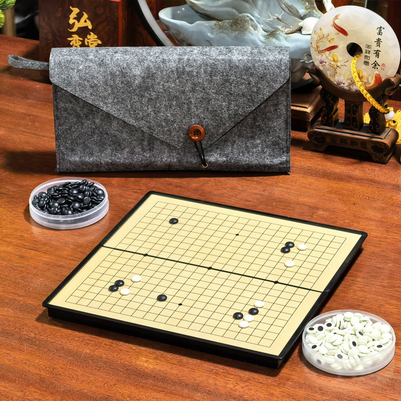 Jeu de Go magnétique prêt à être joué en extérieur