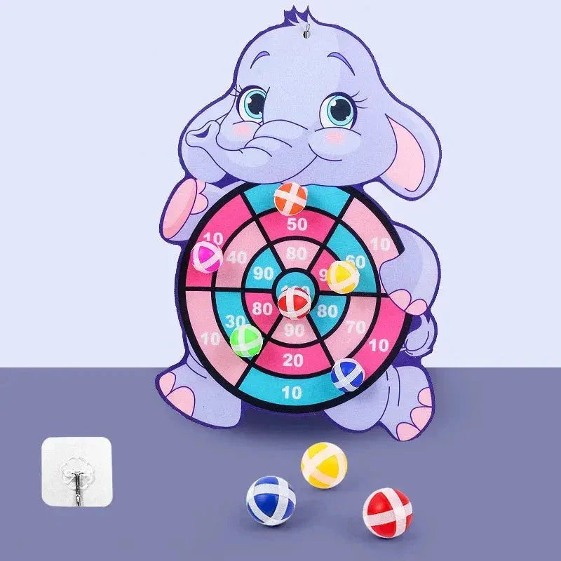 Cible en tissu avec motifs d'animaux amusants
