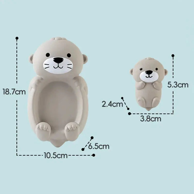 Jouet loutre en silicone, stimule la coordination des enfants