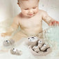 Loutre en silicone flottant dans une baignoire, jouet pour enfants
