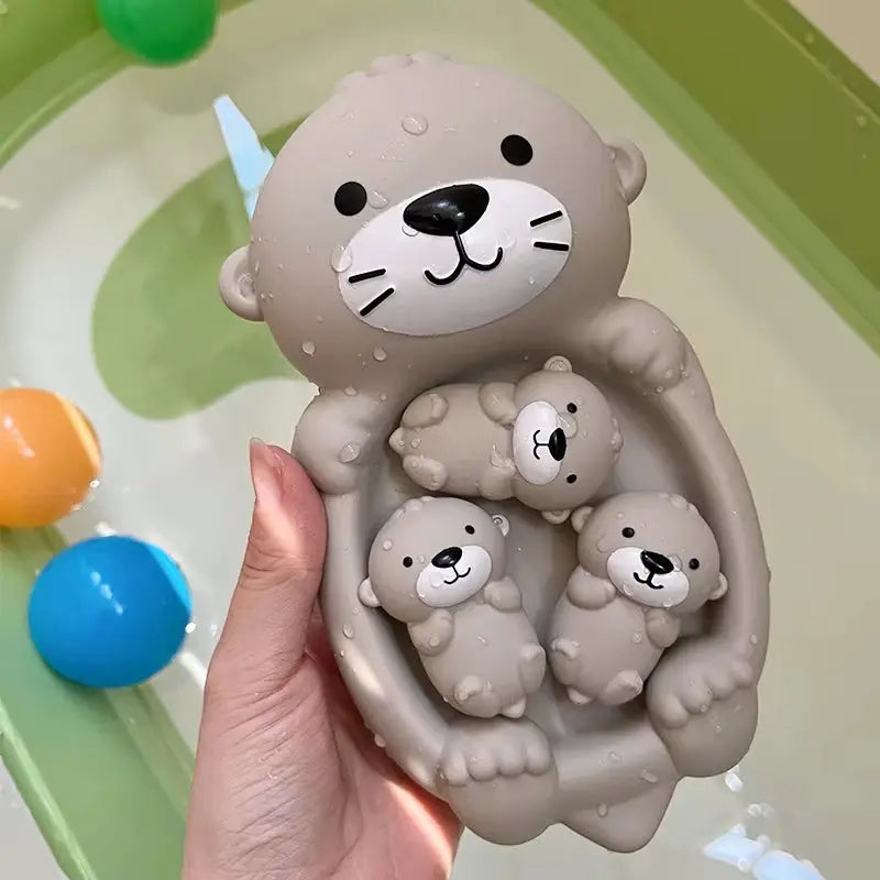 Loutre en silicone flottant, jouet sûr et durable pour le bain