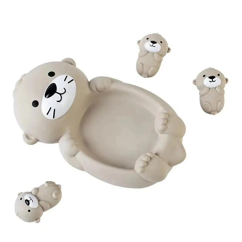 Loutre en silicone flottante, stimule l'imagination des enfants