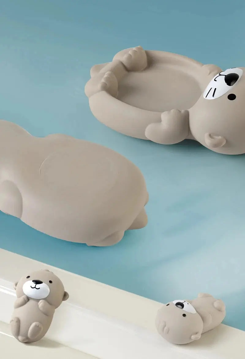 Loutre en silicone, jouet flottant pour enfants de 3 à 12 ans