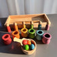 Ensemble de jeu Montessori avec accessoires en bois