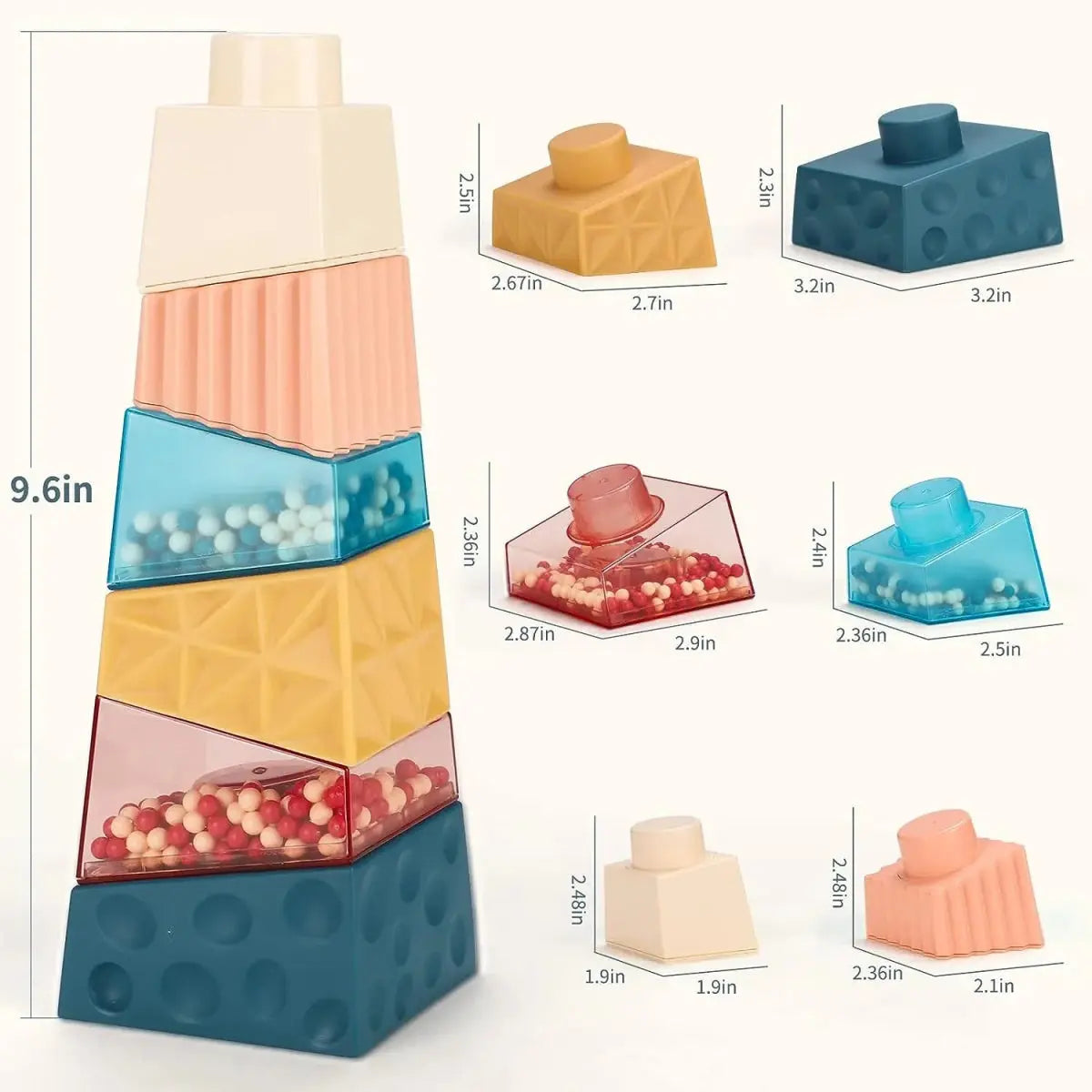 Cubes éducatifs pour développement moteur et coordination main-œil